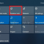 Corrección: el bloqueo de rotación de Windows 10 se ha vuelto gris