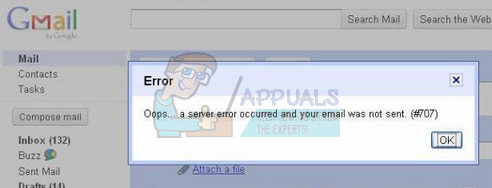 Correctif : Oups… une erreur de serveur s'est produite et votre email n'a pas été envoyé (#707)