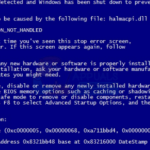 Corrección: Error en la pantalla azul de Windows 7 halmacpi.dll ,ntkrnlpa.exe, tcp.sys