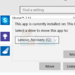 Cómo mover aplicaciones a una ubicación diferente en Windows 10