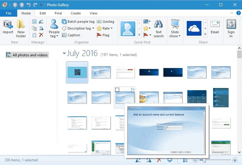 Comment utiliser la Galerie de photos Windows Live dans Windows 10 ?