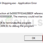 Arreglar: FortniteClient-Win64-Shipping.exe - Error de aplicación
