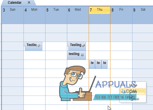 Comment copier et coller des dates dans le calendrier Outlook 2010