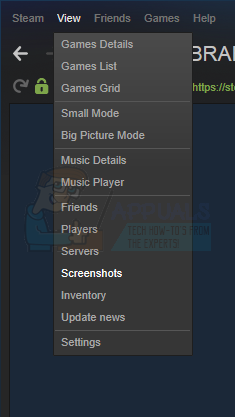 Comment accéder au dossier des captures d'écran Steam
