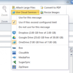 Cómo aumentar el límite de tamaño de los archivos adjuntos por defecto de Outlook