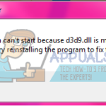 Cómo arreglar d3d9.dll ha desaparecido