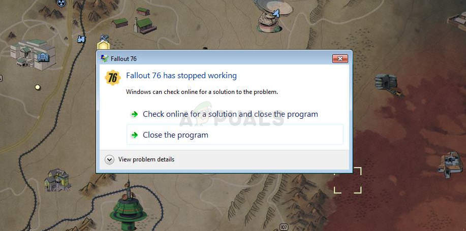Correctif : crash de Fallout 76