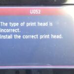 Guía paso a paso para resolver "U052 Este tipo de cabezal de impresión es incorrecto".