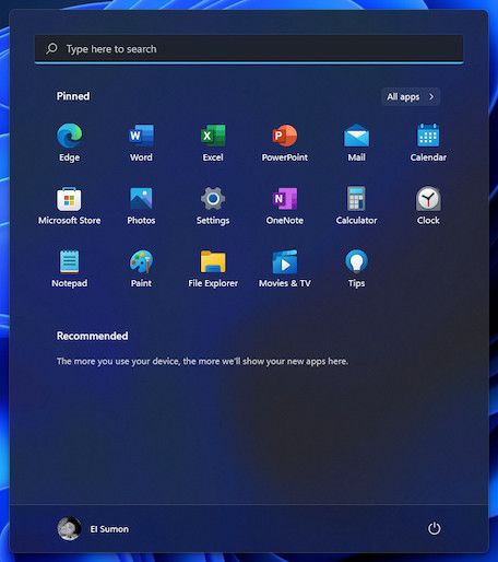 panel de búsqueda de Windows